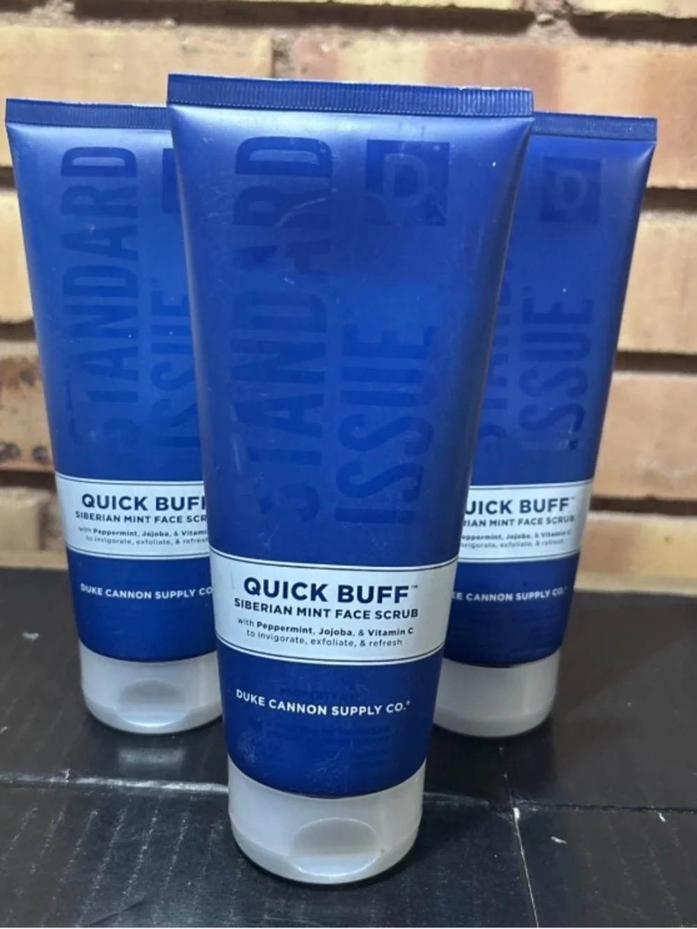 3PK Duke Cannon Quick Buff Siberian Mint Face Scrub ~ 6 FL OZ ~ FAST SHIP